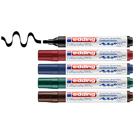 Edding 1455 Calligraphy Marker with pigmented ink - square tip - 1-5mm