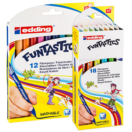 Edding 15 Funtastics Set - card case - assorted washable fibrepens