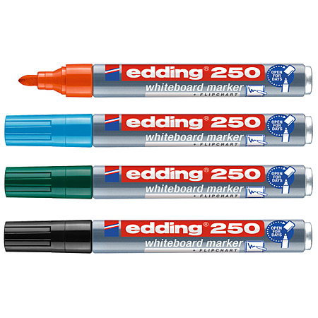 Edding 250 Board Marker - marqueur pour tableau blanc - rechargeable - pointe ogive moyenne (1,5-3mm)