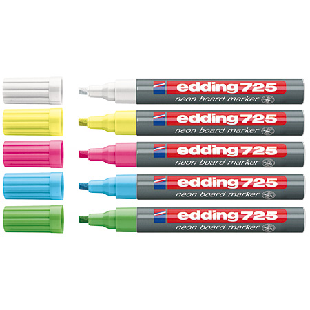Edding 725 Neon Board Marker - dry wipe marker - chisel tip (2/4mm)