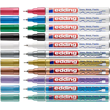 Edding 780 Gloss Paint Marker - marqueur peinture - pointe tubulaire extra-fine (0,8mm)