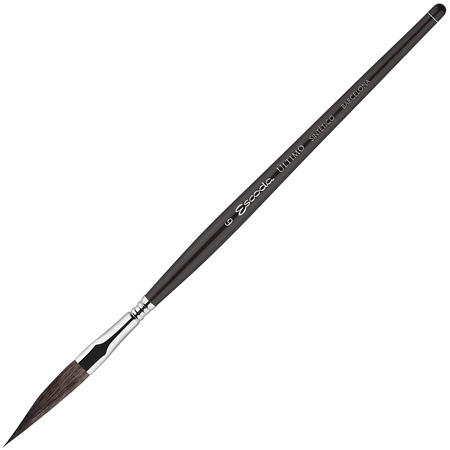 Pinceau Escoda Tendo 1534 N°10 Pointe Sabre - Synthétique Doux, Pour Aquarelle, Manche Court, Prise En Main Facile