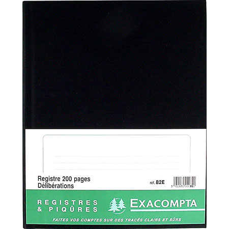 Exacompta Notullenregister - 25x32cm - 200 bladzijden - tweetalig