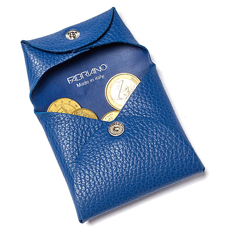Fabriano Bomb - leather coin purse - 7x7cm
