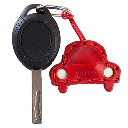 Fabriano Happy Key Ring - leather key holder