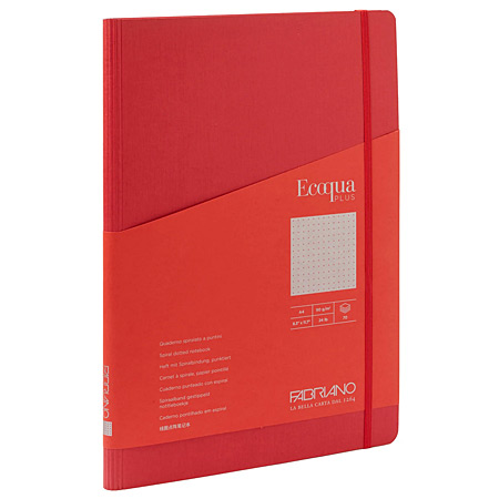 Fabriano Ecoqua Plus - wire-bound notebook - cardboard cover - 140 pages - 21x29.7cm (A4)