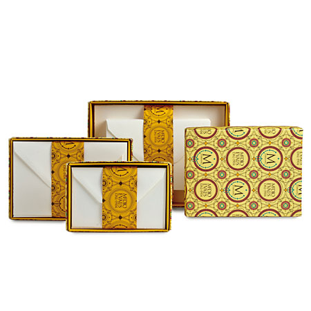 Fabriano Medioevalis - set de correspondance - boîte en carton - 20 enveloppes & 20 cartes assorties