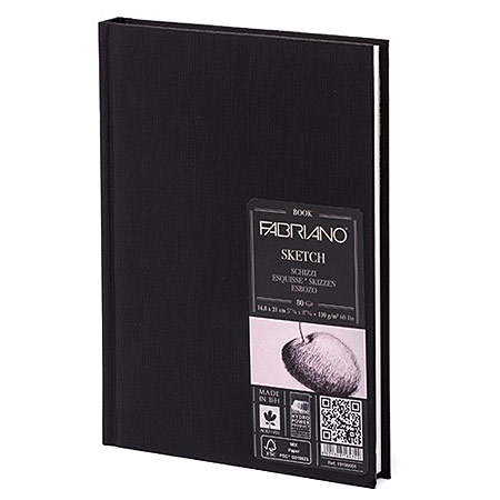 Fabriano Sketch Book - sewn-bound - hard cover - 80 sheets 110g/m²