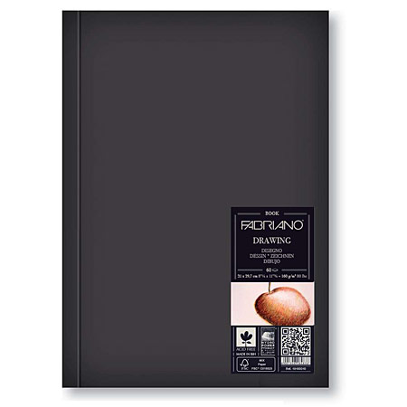 Fabriano Drawing Book - sewn-bound - hard cover - 60 sheets 160g/m²