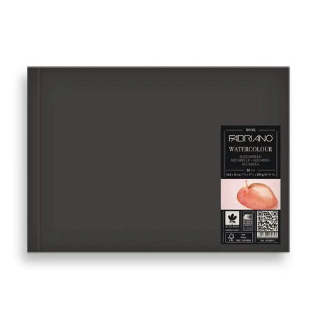 Fabriano Watercolour - album aquarelle cousu - couverture rigide - 30 feuilles 200g/m² - grain fin