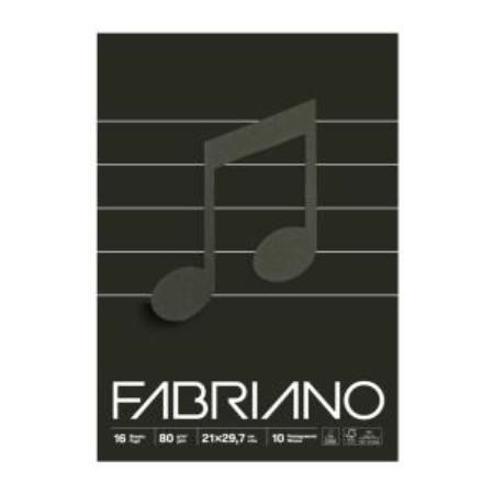 Fabriano Cahier de musique - 32 pages - 21x29.7cm (A4)