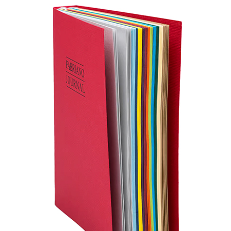 Fabriano Coloured Journal - stapled book - soft cover - 120 assorted coloured sheets - 110g/m² - 12x16cm