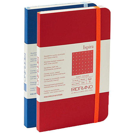 Fabriano Ispira - carnet cousu - couverture cartonnée souple - 192 pages - 9x14cm
