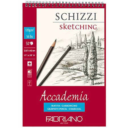 Fabriano Accademia - tekenblok met spiraal