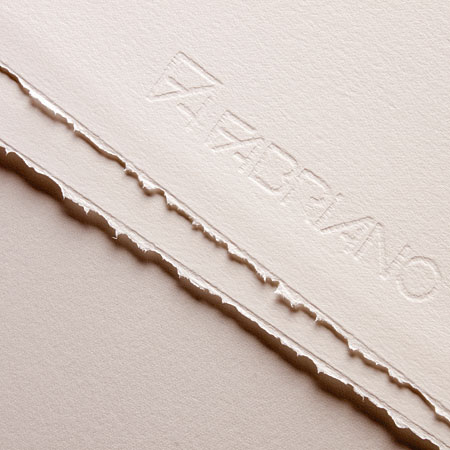 Fabriano Rosaspina - papier gravure - feuille 60% coton - 2 bords frangés