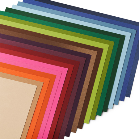 Fabriano Magic - envelope of 20 sheets - assorted coloured papers - 24x32cm 120-290g/m²