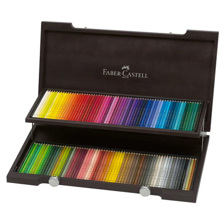 Faber Castell Polychromos - coffret en bois - assortiment de 120 crayons de couleur