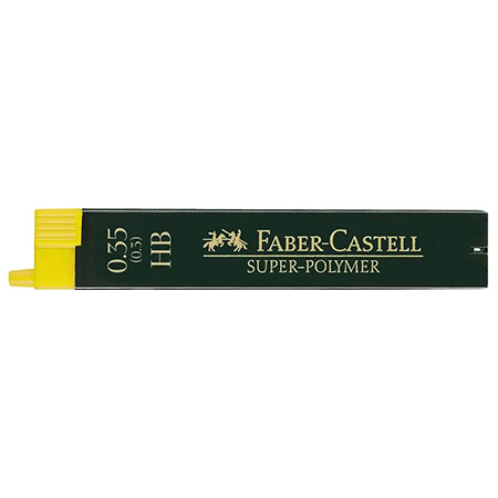 Faber Castell Super-Polymer - case with 12 graphite leads - 0.35mm - HB
