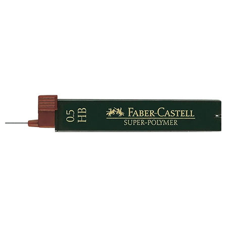 Faber Castell Super-Polymer - case with 12 graphite leads - 0.5mm - HB