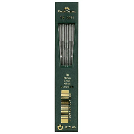 Faber Castell TK 9071 - case with 10 graphite leads - 2mm