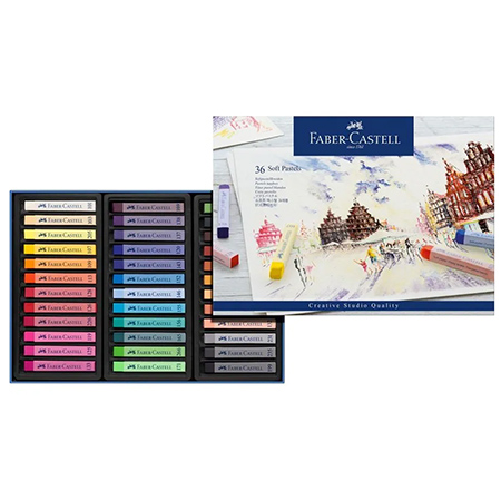 Faber Castell Creative Studio - cardboard box - assorted soft pastels