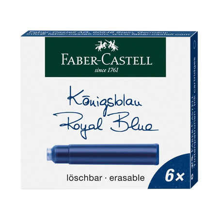 Faber Castell Doos met 6 kleine inktpatronen