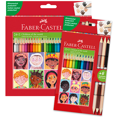 Faber Castell Children of The World - ardboard box - assorted colour pencils