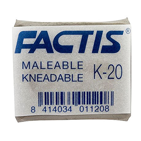 Factis K20 - kneadable eraser - 3,7x2,9x1cm
