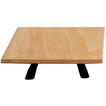 Fome Boetseertafel - tafel model - houten werkblad - vierkantig - 34cm - hoogte 12cm