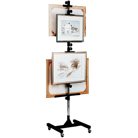 Fome Display easel for 4 canvas - metal - black