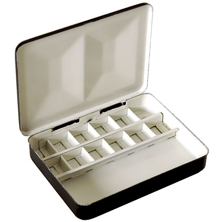 Fome Mini empty watercolour box - enamelled - 8,2x6,2x1,5cm - 12 spaces