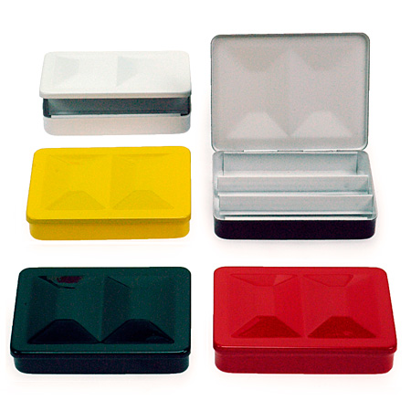 Fome Mini empty watercolour box - enamelled - 8,2x6,2x1,5cm - 8 half pans