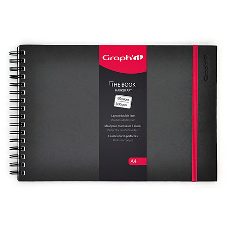 Graph'it The Book - wire-bound layout book - 40 double-sided sheets 300g/m² - 29.7x21cm (A4 landscape)