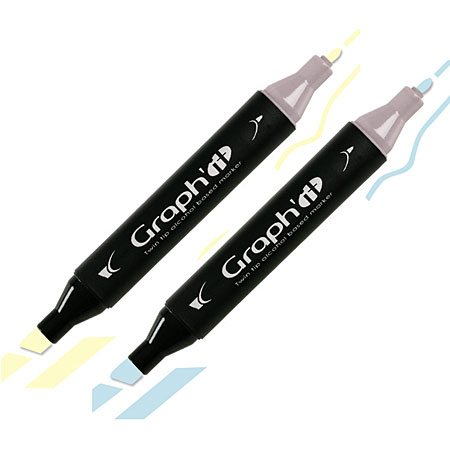 Graph'it Marker - alcohol-based - round & chisel tip