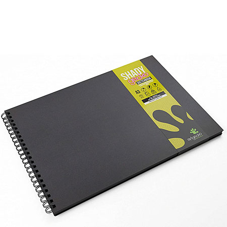 Artgecko Shady - wirebound drawing book - hard cover - 40 coloured sheets 200g/m²