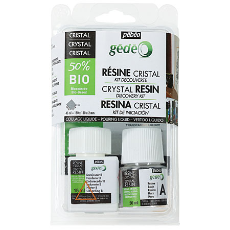 Gedeo Discovery kit - 50% biosourced crystal resin - 45ml