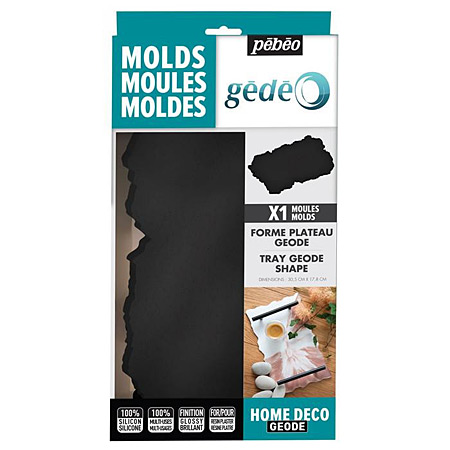 Gedeo Silicone mould - tray - 17.8x30.5cm - geode