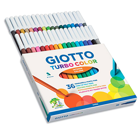 Giotto Turbo Color - cardboard box - assorted fibrepens