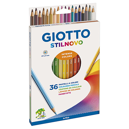 Giotto Stilnovo - kartonnen etui - assortiment van kleurpotloden