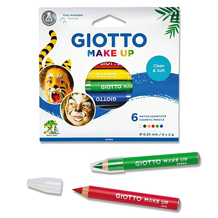 Giotto Make Up - étui en carton - assortiment de 6 crayons cosmétiques