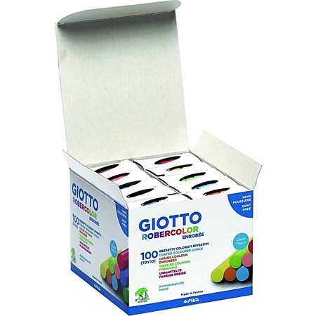 Giotto Robercolor Enrobée - box of coated white chalk
