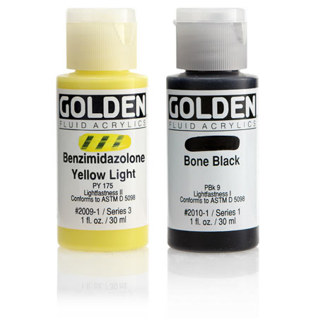 Golden Fluid - extra-fine acrylic - 30ml bottle