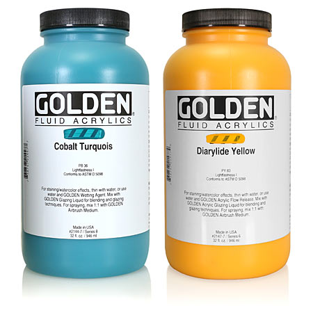 Golden Fluid - extra-fine acrylic - 946ml bottle