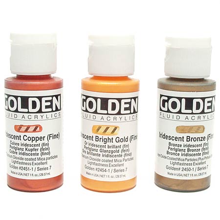 Golden Fluid Iridescent - extra-fine acrylic - 30ml bottle