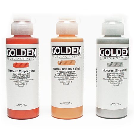 Golden Fluid Iridescent - extra-fine acrylic - 119ml bottle