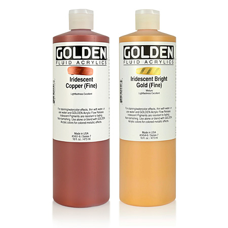Golden Fluid Iridescent - extra-fine acrylic - 473ml bottle
