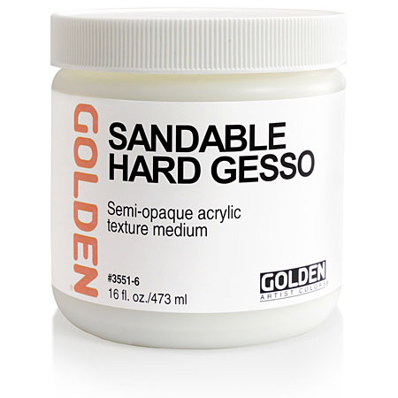 Golden Sandable Hard Gesso - enduit acrylique dur ponçable
