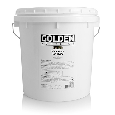 Golden Heavy Body Iridescent - extra-fine acrylic - flakes - 3,78l pail