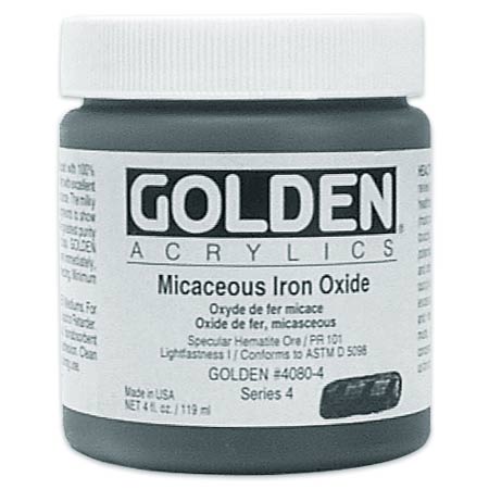 Golden Heavy Body Iridescent - extra-fine acrylic - flakes - 473ml jar