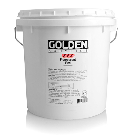 Golden Heavy Body Fluorescent - acrylique extra-fine - seau 3.78l
